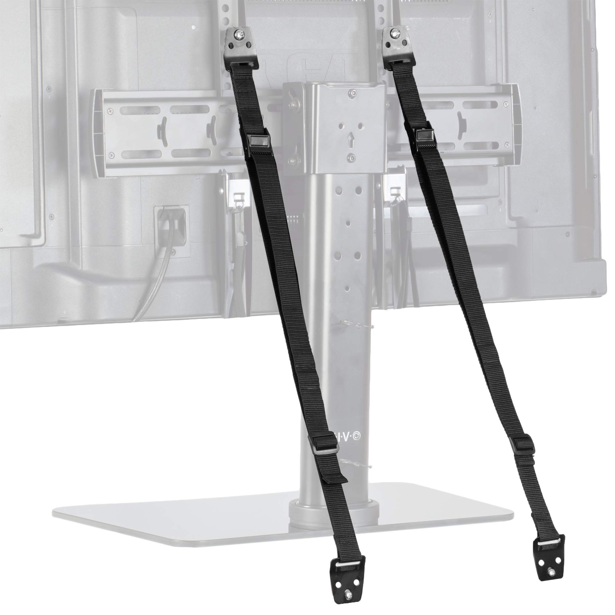 VIVO TV Anti-Tip Heavy Duty Dual Cable, Non Tipping Safety Strap Kit for Flat Screen and Furniture Mounting STAND-SK02