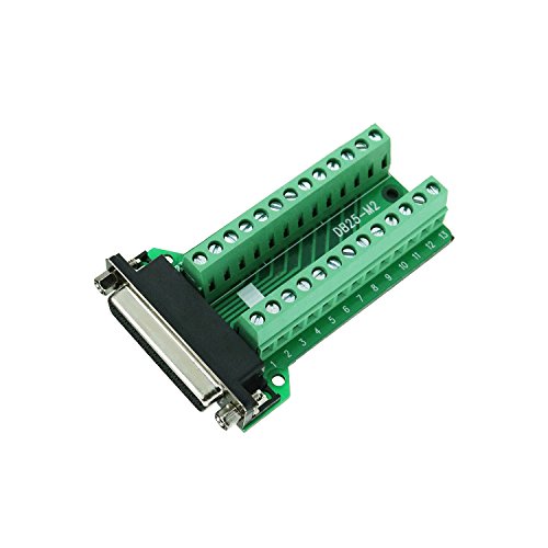 Connector Db25 D-sub Female Plug 25-pin Port Terminal Breakout PCB Board