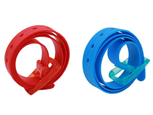 115x3.5cm Unisex Women Men Adjustable Rubber Belt Casual Plastic Belt Silicone Belt with Plastic Buckle