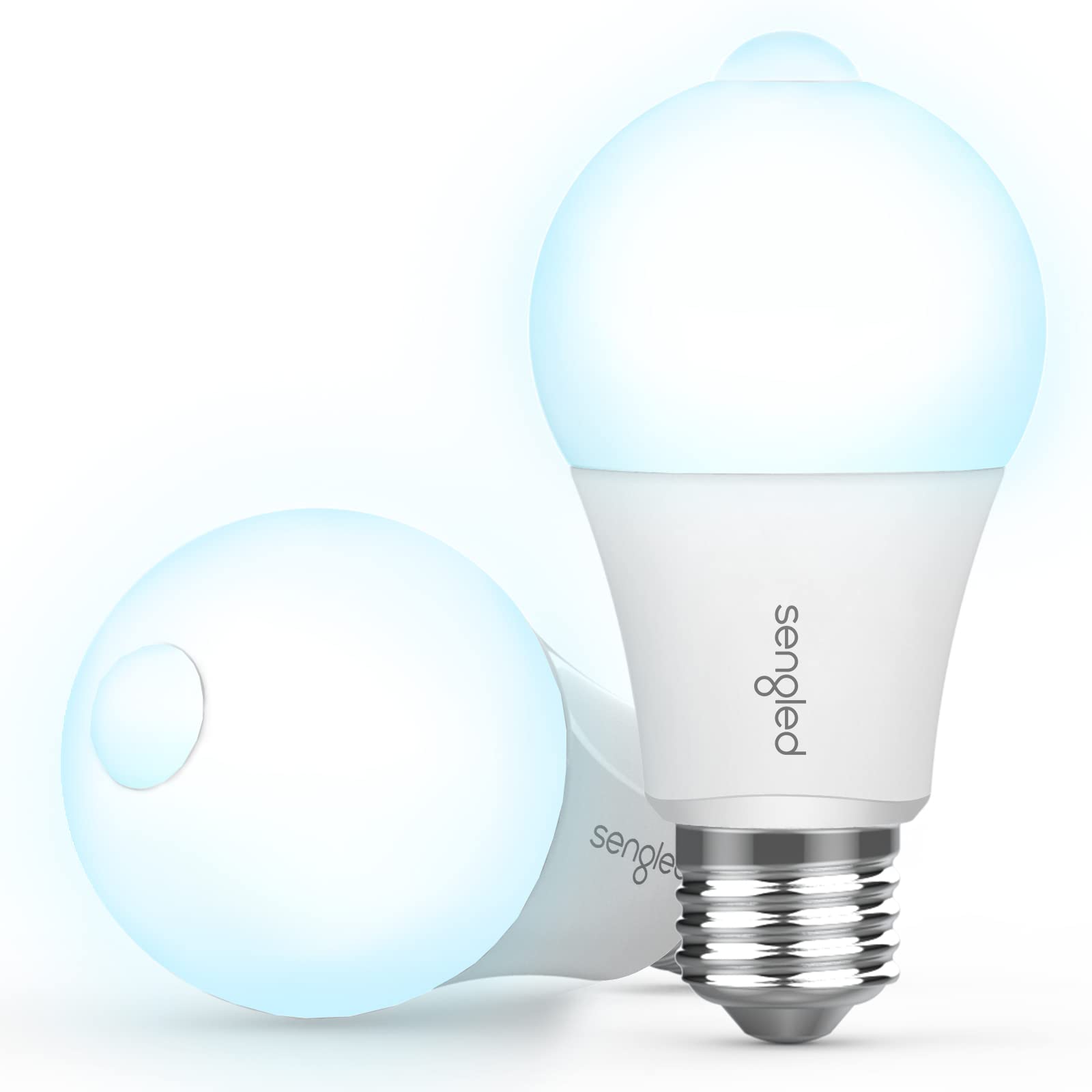 Sengled Motion Sensor Light Bulbs, A19, 5000K Daylight Motion Activated Dusk to Dawn Security Light Bulb, 11W (75-Watt Equivalent) Indoor Outdoor Lighting for Front Door Porch Stairs Hallway, 2 Pack Daylight 2 Count (Pack of 1)