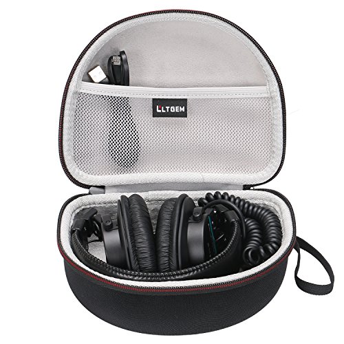 LTGEM Hard Headphones Case for Sony MDR7506 & MDRV6 Professional Large Diaphragm Headphone, with Mesh Pocket Fits Cable and Accessories, for Travel, Storage, Carrying and More