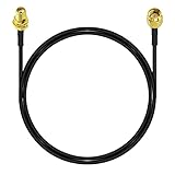 YOTENKO SMA Male to SMA Female Cable 6.5FT/2M, RG174 SMA Extension Cable RF Coaxial Bulkhead Mount Connector Extender for SDR Equipment Antenna Ham Radio 3G 4G LTE Antenna ADS-B Dongle Receiver