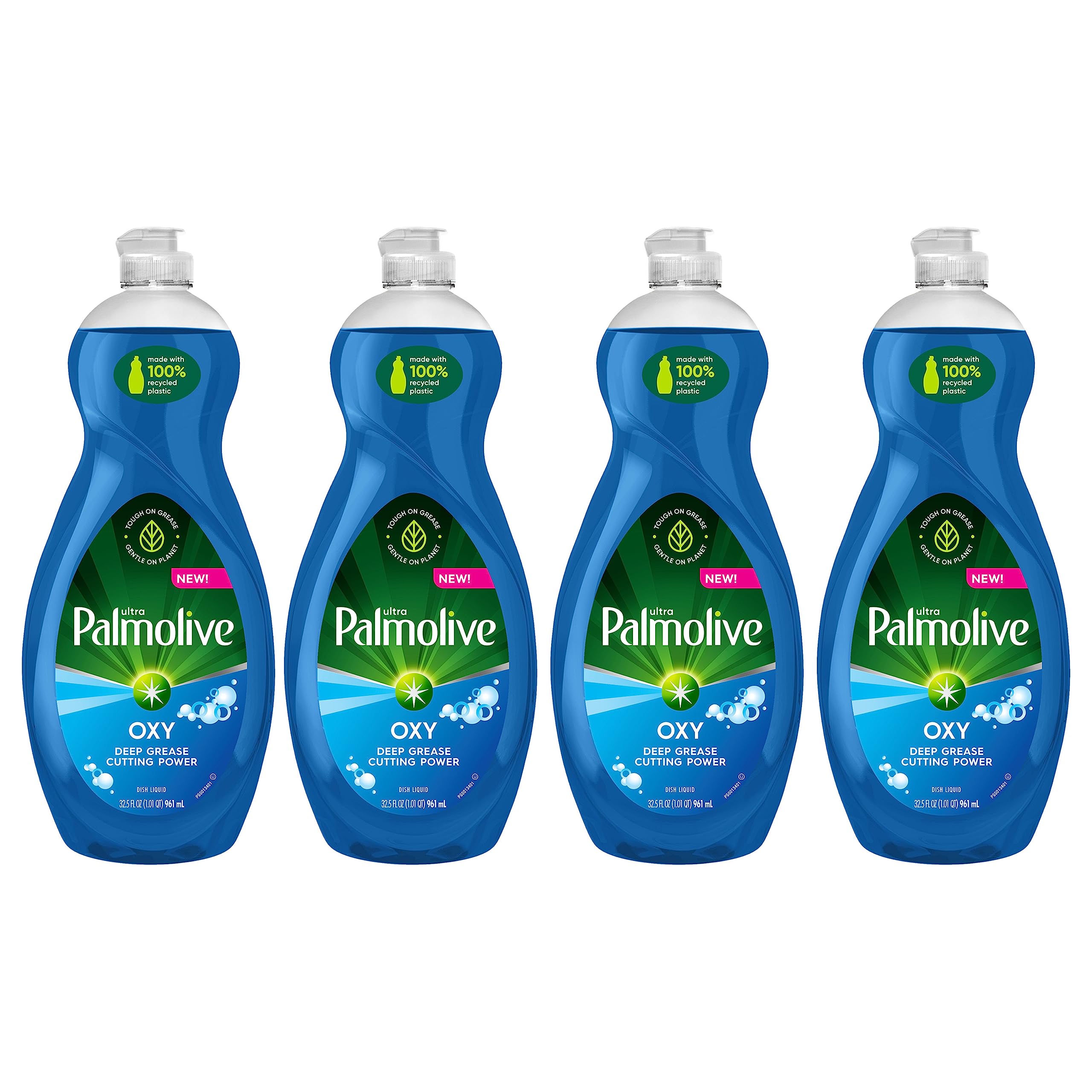 Palmolive Ultra Dishwashing Liquid Dish Soap, Oxy Power Degreaser - 32.5 Fl Oz (Pack of 4) 32.5 Fl Oz (4 Pack) Oxy Power Degreaser