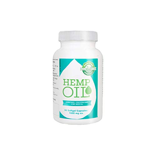 Manitoba Harvest Hemp Seed Oil Capsules 60 Capsules 1000mg ea. (Pack of 3)
