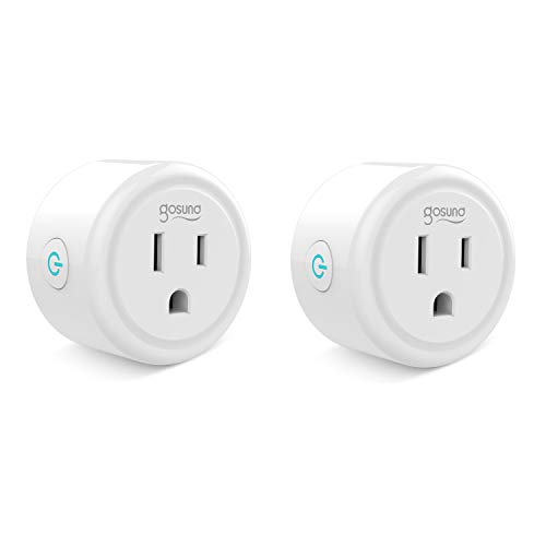 Gosund Mini Smart Plug with Timer Work with Alexa Google Home IFTTT,no Hub Required,ETL and FCC listed Wifi enabled Remote Control Smart Outlet,Only Supports 2.4GHz Network (2 Pack)