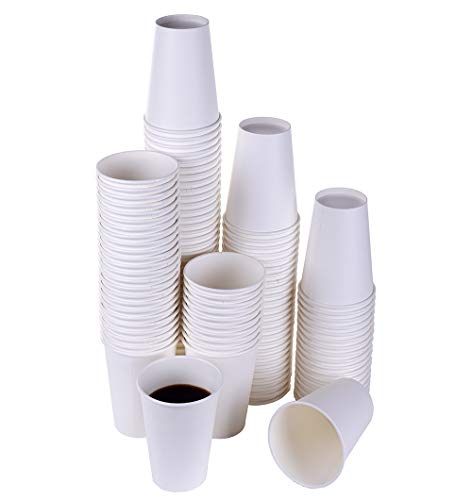 Book Cover TashiBox White Hot Drink 120 Count - 12 Oz Disposable Paper Coffee Cups
