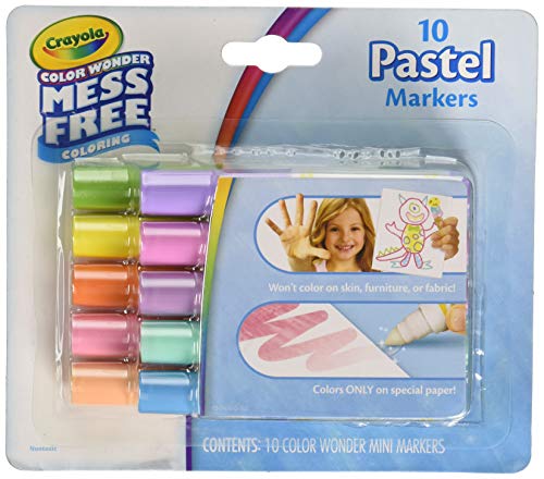 Book Cover Crayola color wonder mess free 10 pastel markers