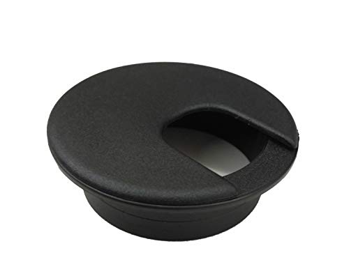 Desk Grommet 50mm Black (5 Pack), Plastic, Wire, Cable Organizer by Geades GP â€¦