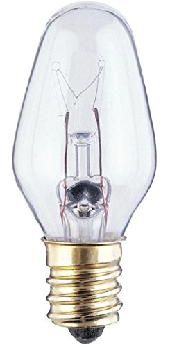 Book Cover Philips Clear Night Light 7-watt C7 Candelabra Base Light Bulb, 8 Count