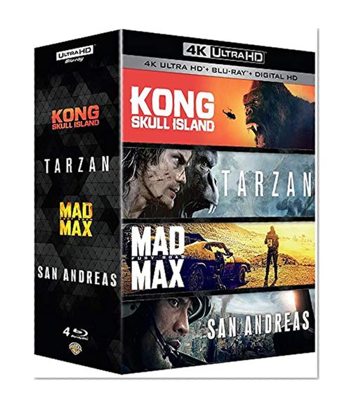 Kong : Skull Island + Tarzan + Mad Max : Fury Road + San Andreas - Coffret 4k Ultra HD [4K Ultra HD]