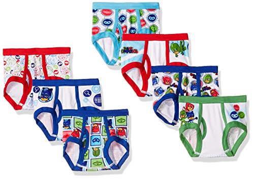 PJ Masks Boys' Toddler 7-Pack Brief Underwear, TBOY-Multi, 4T
