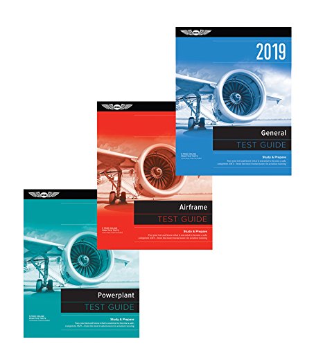 Book Cover ASA AMT Test Guide Bundle - Airframe, Powerplant & General
