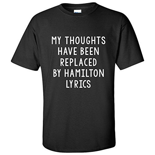 UGP Campus Apparel My Thoughts Have Been Replaced by Lyrics - Theater Adult Basic T-Shirt