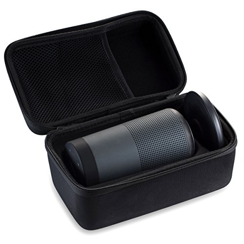 Book Cover Caseling Hard Travel Case for Bose SoundLink Revolve Portable 360 Speaker and Charging Cradle Storage Carrying Pouch Bag