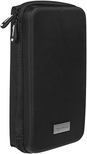 AmazonBasics Universal Travel Case Organiser for Small Electronics and Accessories, Black, 10 Pack