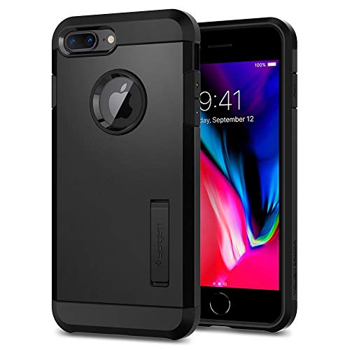 Spigen Tough Armor [2nd Generation] Designed for Apple iPhone 8 Plus Case (2017) / Designed for iPhone 7 Plus Case (2016) - Black