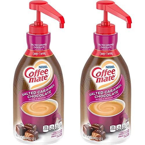 Coffee-Mate Salted Caramel Choc. Creamer - Salted Caramel Chocolate Flavor - 1.58 quart - 1EachBottle
