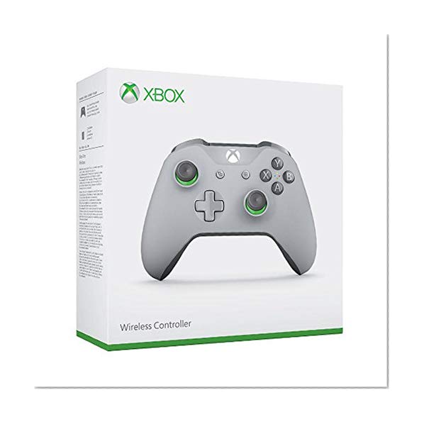 Manette sans fil pour Xbox One - gris/vert  + code Gears of War 4