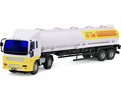 Click N’ Play Friction Powered Jumbo Oil Tanker Truck Toy Vehicle for Kids