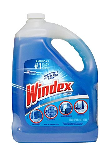 SC Johnson Windex Glass & Multi Surface Cleaner Refill, 128 Oz, (1 Gallon)