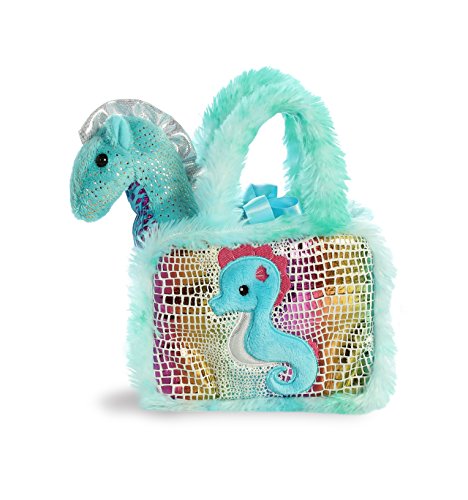 Aurora® Fashionable Fancy Pals™ Seahorse Stuffed Animal - On-The-go Companions - Stylish Accessories - Multicolor 7 Inches