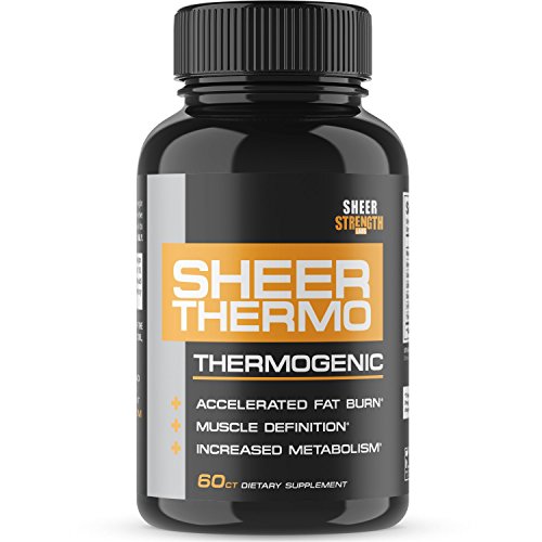 THERMO Fat Burner (60ct) - Thermogenic Weight Loss Supplement for Women & Men - Yohimbine, Green Tea Extract, More - Non-GMO Diet Pills - Sheer Strength Labs