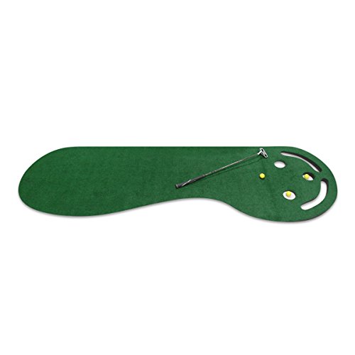 Intech 3-Hole Indoor Golf Putting Green Training Mat, 9 feet x 3 feet