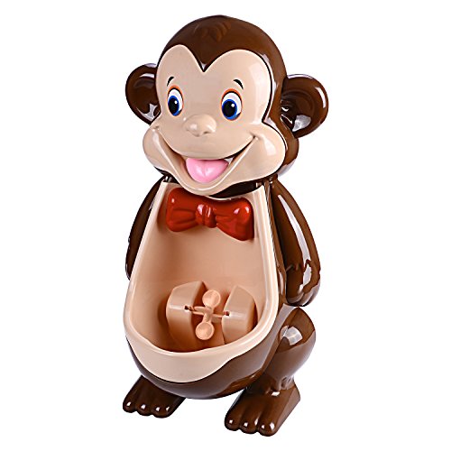 Book Cover Boys Cute Monkey Potty Training Urinal with Funny Aiming Target Windmill by mkool