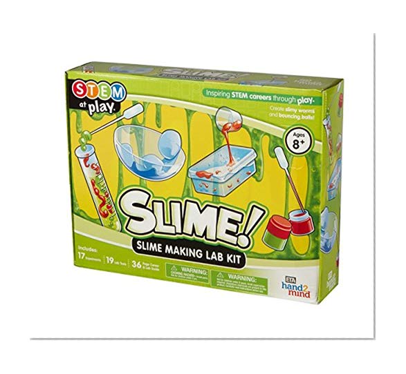 Slime! Science Kit, 17 STEM Experiments and Activities for Kids, Make Your Own Slime, Putty, Worms, Goo | Fun Gift for Girls & Boys | Educational Toy