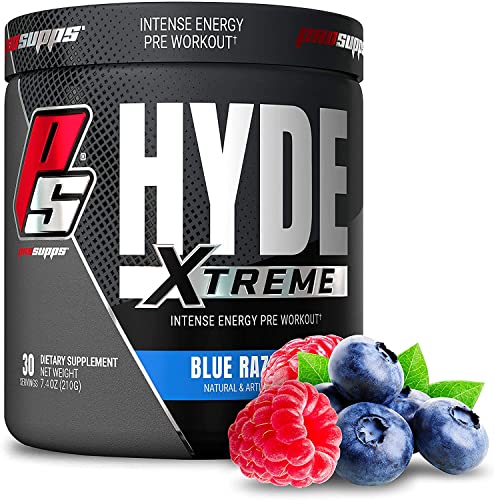 ProSupps Mr. Hyde Xtreme (Former NitroX) Pre-Workout Powder Energy Drink - Intense Sustained Energy, Pumps & Focus with Beta Alanine, Creatine & Nitrosigine, (30 Servings, Blue Razz Blitz)