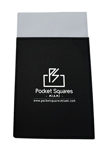 Pocket Squares Miami, Prefolded Cotton Presidential Collection 3¾ x 6½