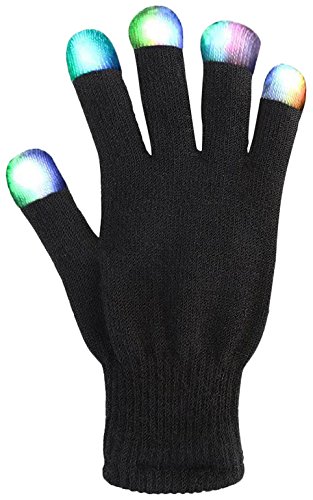 Jouets Enfant, DMbaby Jouets Enfant 2 - 10 Ans Gants LED Lumineux à Doigts Colorés G04