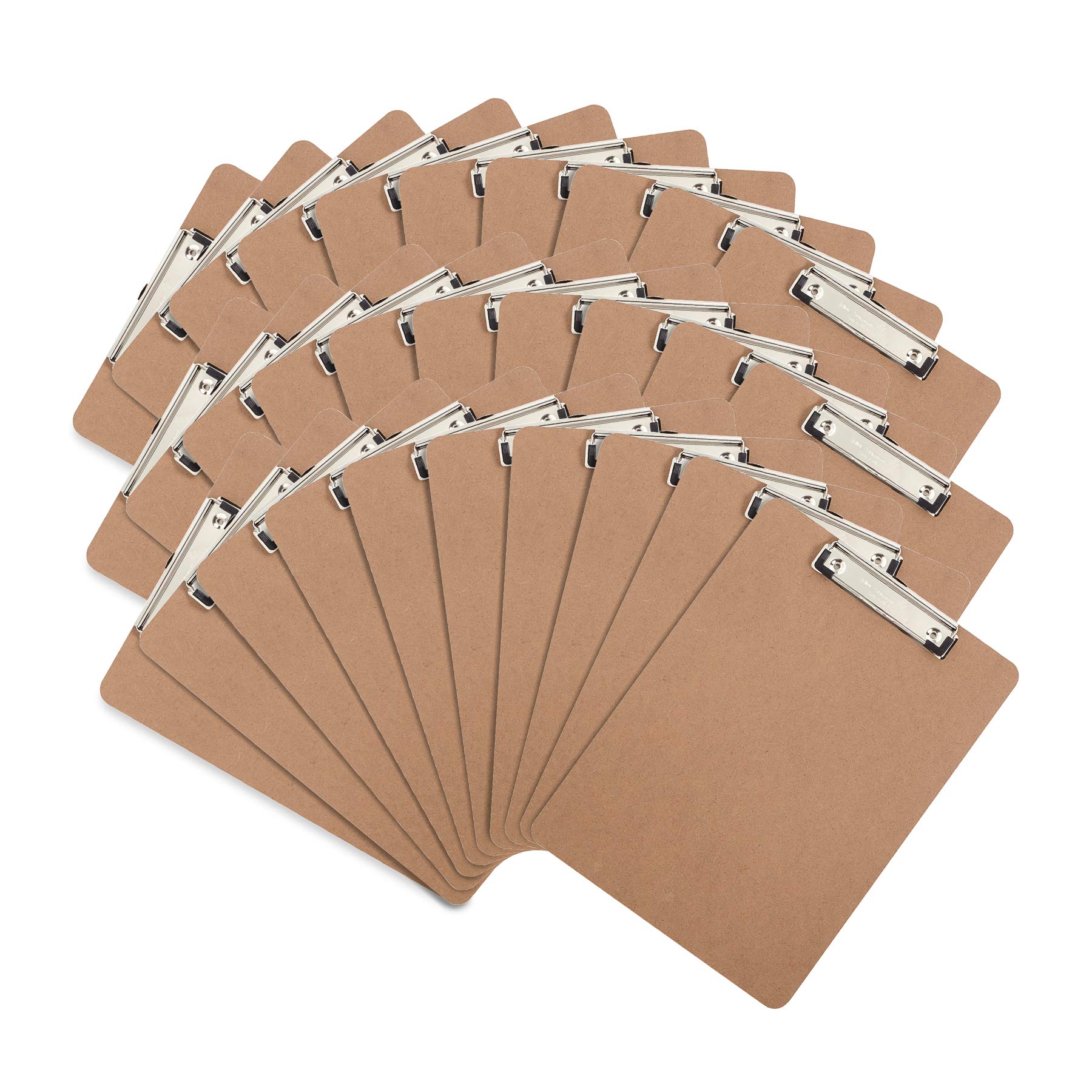 Book Cover 30 Hardboard Clipboards, Low Profile Clip, Designed for Classroom and Office Use, 30 Clip Boards