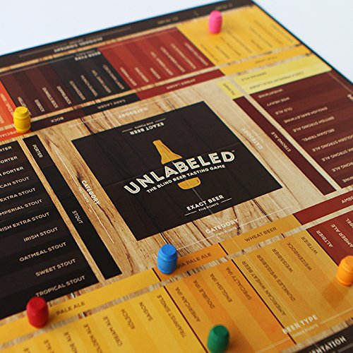 Book Cover Unlabeled - The Blind Beer Tasting Board Game: Put Your Taste Buds to The Test and Play at Home or at The bar!