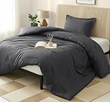 Utopia Bedding - All Season Quilted Duvet Insert - Goose Down Alternative Comforter - Twin/Twin XL - Grey