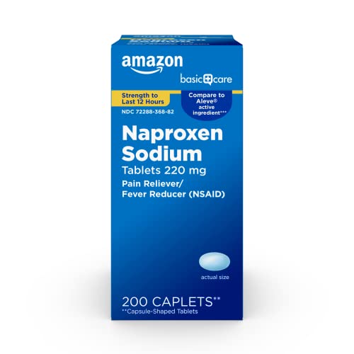 Book Cover Amazon Basic Care Naproxen Sodium Tablets, 200 Count (Pack of 1)