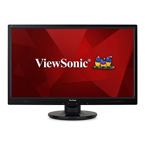 ViewSonic VA2446MH-LED 24 Inch Full HD 1080p LED Monitor with HDMI and VGA Inputs for Home and Office,Black