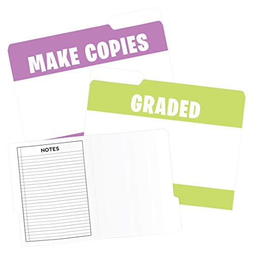 Top Notch Teacher Products TOP3395 Designer File Folders, Things to Do, Assorted, Set of 6