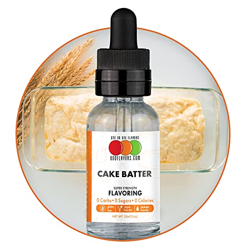 OOOFlavors Cake Batter Flavored Liquid Concentrate Unsweetened (30 ml)