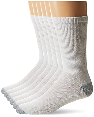 Hanes Men's ComfortBlend 6-Pack Lightweight Casual Assorted Crew Socks