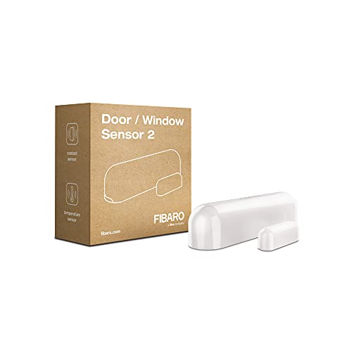 Fibaro FGDW-002-1 FGDW0021 Door/Window v2 with Temperature Sensor, Z-Wave Plus, FGWD-002-1, White