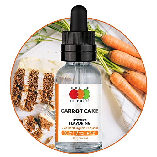 OOOFlavors Carrot Cake Flavored Liquid Concentrate Unsweetened (30 ml)