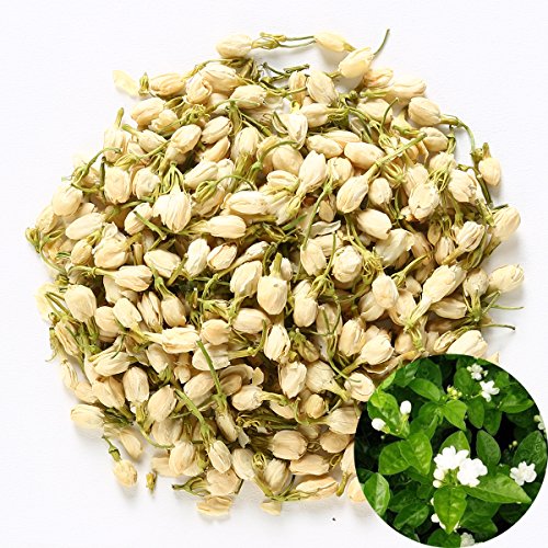 TooGet Fragrant Natural Pure Jasmine Buds Organic Dried Jasmine Flowers Wholesale, Herbal Tea - 4 OZ