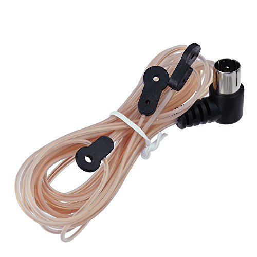 E-outstanding 75 Ohm UNBAL FM Radio Antenna, Dipole Indoor T Antenna HD Aerial Male Type F Connector Y Tuner for Yamaha JVC Sony Bose Radio Stereo Receiver