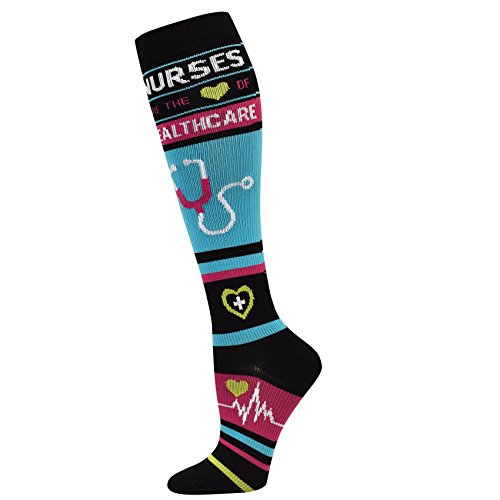 Think Medical Women's 10-14mmHG Compression Socks (Nurse Healthcare Black)