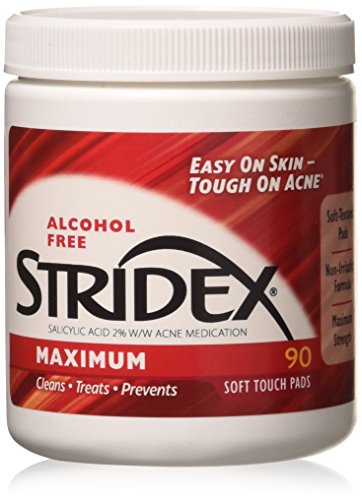 Stridex, Single-Step Acne Control, Maximum, Alcohol Free, 90 Soft Touch Pads