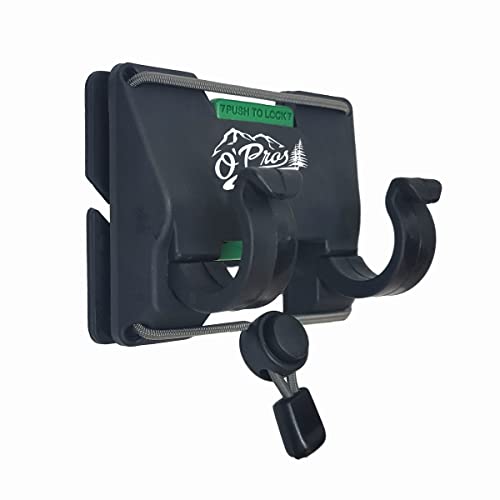 O’Pros 3rd Hand Belt Clip Rod Holder for Fly Fishing and Spinning Rods… (Mossy Oak Original Bottomlands Camo) (Mossy Oak Elements Agua Camo) (Black) (Black) (Original Black)