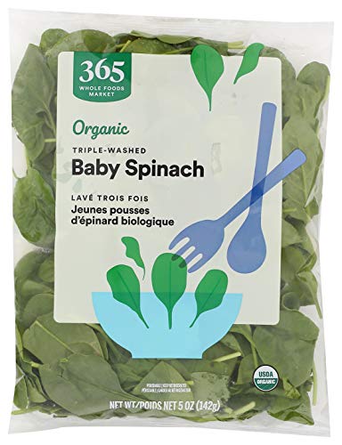 Book Cover 365 Everyday Value, Organic Baby Spinach, 5 oz