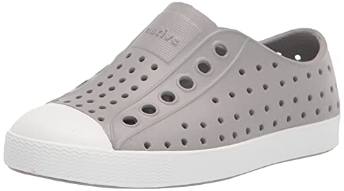 Native Shoes, Jefferson Child, Kids Lightweight Sneaker, Pigeon Grey/Shell White, 5 M US Toddler