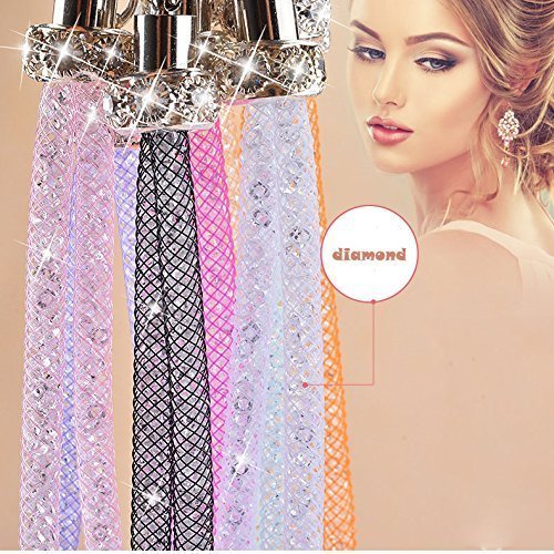 Hand Grip Lanyard, Crystal Hand Wrist Strap Attaches for Cameras, Phones, Media Players, PSP, USB Thumb Drives, Keys (10'' 7 Pack in 7 Assorted Colors)